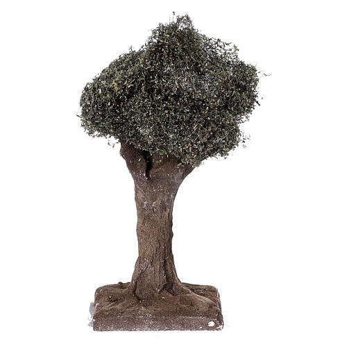 Einfacher Olivenbaum für neapolitanische Krippe 4-6 cm echte Höhe, 10 cm 4