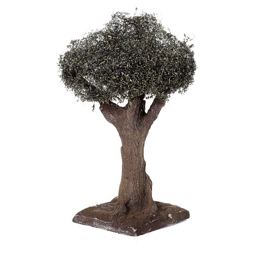 Árbol olivo simple para belén napolitano 4-6 cm altura real 10 cm 2