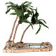 Palma triple con oasis para belén napolitano de 8-10 cm altura real 38 cm s1