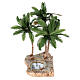 Palma triple con oasis para belén napolitano de 8-10 cm altura real 38 cm s2