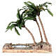 Palma triple con oasis para belén napolitano de 8-10 cm altura real 38 cm s5