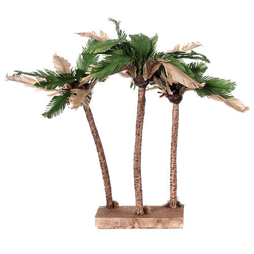 Set of three palm trees for Neapolitan Nativity Scene with 8-10 cm characters, real height 35 cm 4