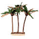 Três palmeiras miniatura presépio napolitano com figuras altura média 8-10 cm; altura real: 35 cm s1