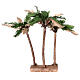 Três palmeiras miniatura presépio napolitano com figuras altura média 8-10 cm; altura real: 35 cm s4