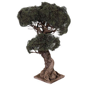 Drzewo oliwne rozgałęzione miniatura do szopki neapolitańskiej 8-10 cm, h 35 cm