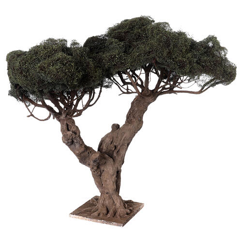 Olive tree with two main branches for Neapolitan Nativity Scene with 14-20 cm characters, real height 45 cm 3