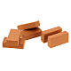 Bricks for DIY Nativity Scene, 100 pcs, terracotta, 3.5x2 cm s3