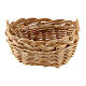 Oval wicker basket of 5x4x3 cm for DIY Nativity Scene with 16 cm characters s1