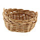 Oval wicker basket of 5x4x3 cm for DIY Nativity Scene with 16 cm characters s4