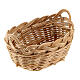 Miniature wicker basket for nativity 16 cm 5x4x3 cm s3