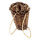 Conical wicker basket to carry on the back for DIY Nativity Scene with 12 cm characters s3