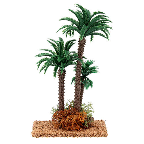 Triple palm tree for nativity scene 12 cm 3