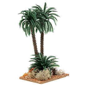 Double palm tree for Nativity Scene of 10 cm