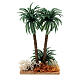 Palmier double avec buisson pour crèche 10 cm s3