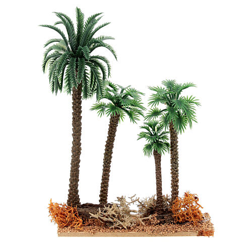 Palmengruppe aus PVC auf Korkbasis – für Krippen mit einer 10–12 cm Figuren-Serie 3