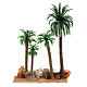 Ensemble de palmiers en pvc crèche 10-12 cm s1