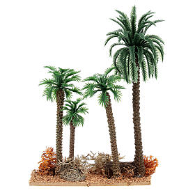 Gruppo di palme in pvc presepe 10-12 cm