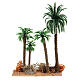 Gruppo di palme in pvc presepe 10-12 cm s1
