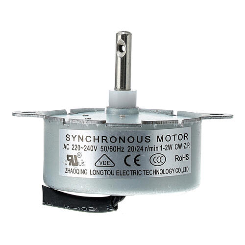 Small gear motor for mouvements 20 t/m 2W 2