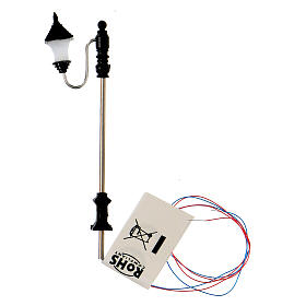 Streetlight with 3V light, h 7 cm, for Nativity Scene with 4 cm characters