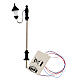 Streetlight with 3V light, h 7 cm, for Nativity Scene with 4 cm characters s2