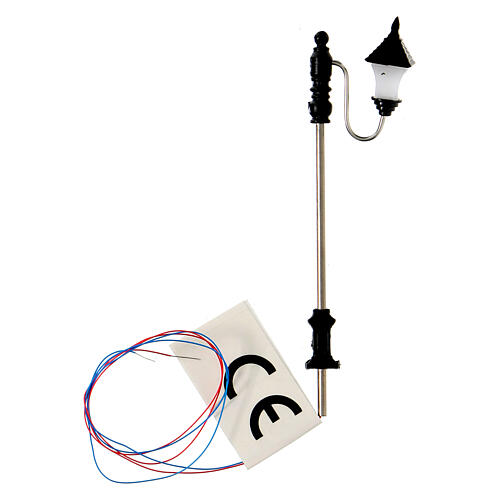 Street lamp figurine 7 cm 3V light for nativity 4 cm 1