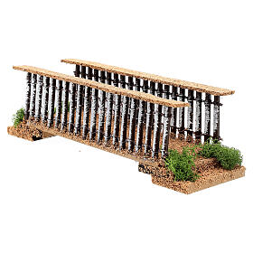 Most drewno korkek, 24 cm, do szopki 10 cm