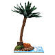 Palm tree with pond geese moldable for 10-12 cm nativity s1