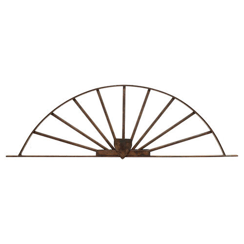 Arch for gate, metal, 35x10 cm, for Neapolitan Nativity Scene with 20-40 cm characters 4