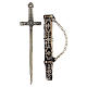 Wise Men three swords 13 cm metal 30 cm Neapolitan nativity s2