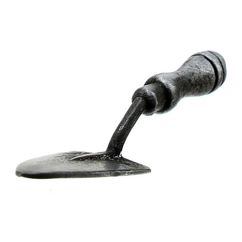 Colher de pedreiro metal para presépio napolitano com figuras de 15-20 cm 2
