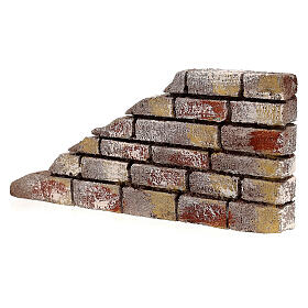 Rustic low wall for Nativity Scene 10x20x2 cm