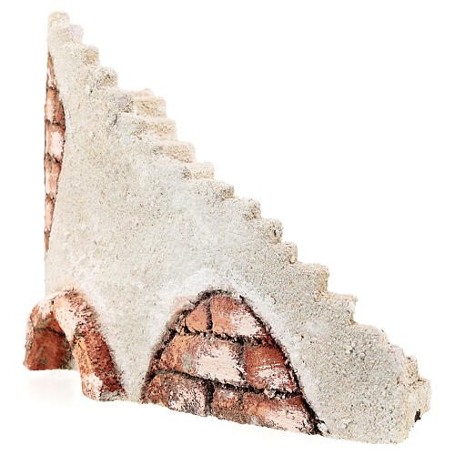 Treppenaufgang, Krippenzubehör, neapolitanischer Stil, für 8 cm Krippe, 20x30x10 cm 4