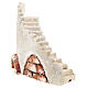 Rustic staircase for 8 cm Neapolitan nativity 20x30x10 cm s3