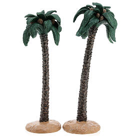 Set of 2 palm trees for Nativity Scene 25 cm