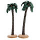 Set of 2 palm trees for Nativity Scene 25 cm s1
