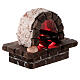 Horno de piedra con LED 10x12x8 cm belén 15 cm s3