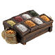 Stall with spices of 5x12x5 cm for Nativity Scene with 10 cm characters s4