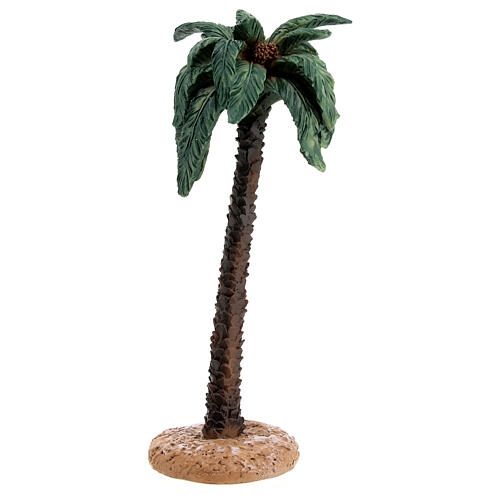 Resin palm trees, set of 2, for Nativity Scene with 12 cm characters 3