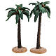 Resin palm trees, set of 2, for Nativity Scene with 12 cm characters s1