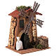 Rustic windmill figurine 10-12 cm nativity 20x15x10cm s3