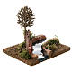 River curve with tree for Nativity Scene with 8 cm characters 15x15x15 cm s4