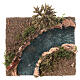 Curved river and tree for nativity scene 8 cm 15x15x15cm s2