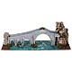 Ponte do Diabo estilo século XIX para presépio com figuras de 6-8 cm 10x40x10 cm s1