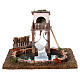 Lake with fisherman's shanty for Nativity Scene with 10 cm characters 15x25x20 cm s1