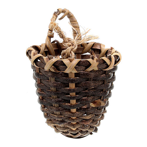 Panier en osier conique 4-5 cm crèche 12 cm 2