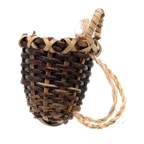 Cone wicker basket 4-5 cm, 12 cm nativity 1