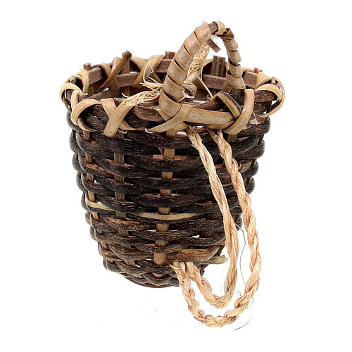 Cone wicker basket 4-5 cm, 12 cm nativity 4