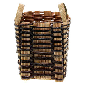Wicker basket 5x5x5 cm for 12 cm Nativity Scene