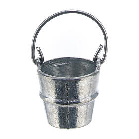 Metal milk bucket 5x5 cm, 10 cm nativity scene